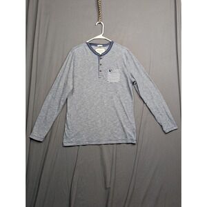 Abercrombie 1/4 Button Long Sleeve T-shirt Size Medium Men's Muscle